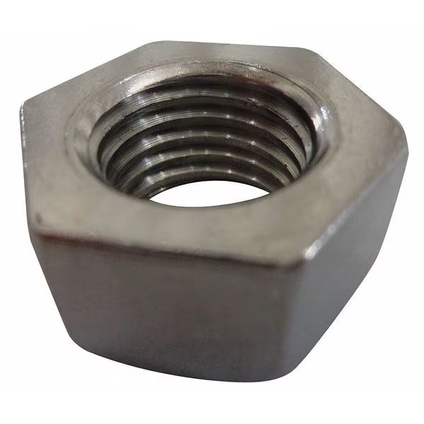 Heavy Hex Nut, 3/8"-16, 18-8 Stainless Steel, Plain