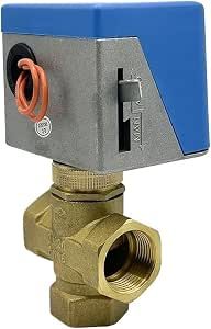 3/4" 3 Way Electric Shut-off Valve 220V Brass Motorized Globe Valve