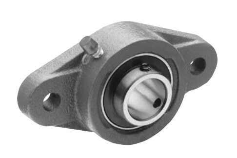 Radial Ball 2 Bolt Flange Bearing, 2 7/16 in Bore