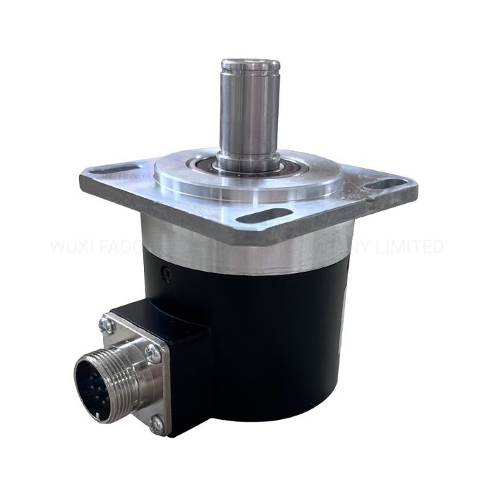 High-Precision Solid Shaft Incremental Rotary Encoder with Flange