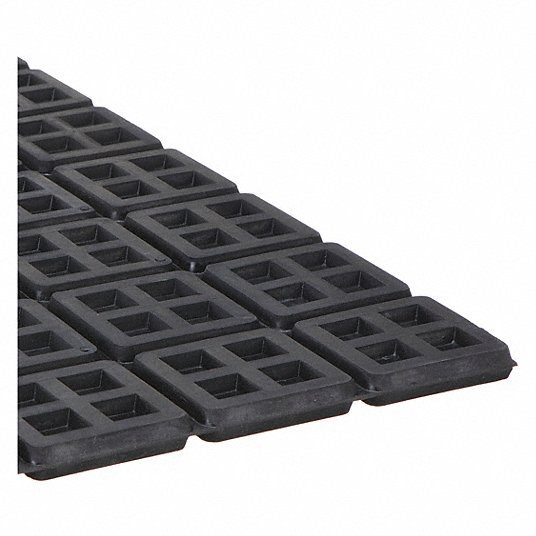 Waffle Vibration Isolation Pad, 18 in x 18 in