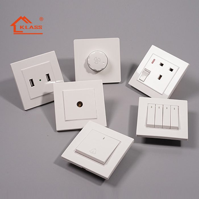Electric Wall Socket Switch 1/2/3 Gang 1 Way