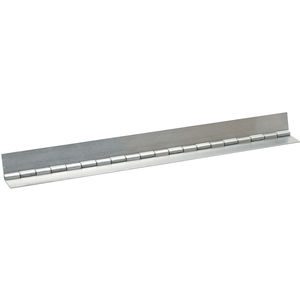 2" W x 8 ft L Unfinished Steel Removable Pin Continuous Hinge