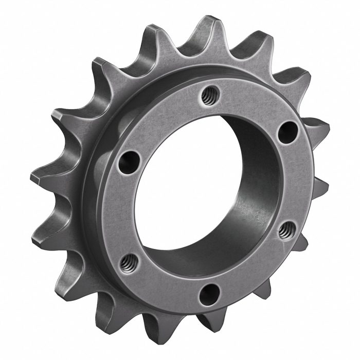 Roller Chain Sprocket, 40 Chain Size, 16 Tooth