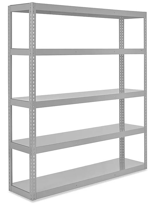 Heavy-Duty Steel Shelving, 72 x 18 x 84"
