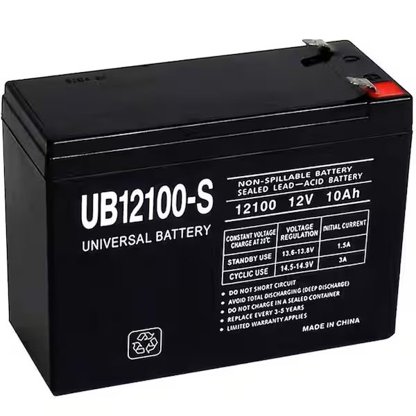 12 Volt 10 AH Rechargeable Sealed Lead Acid Battery