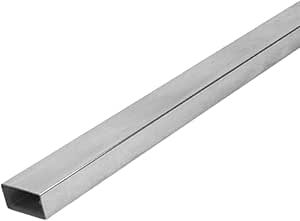 Stainless Steel Square Box Section Tube, 500mm Length