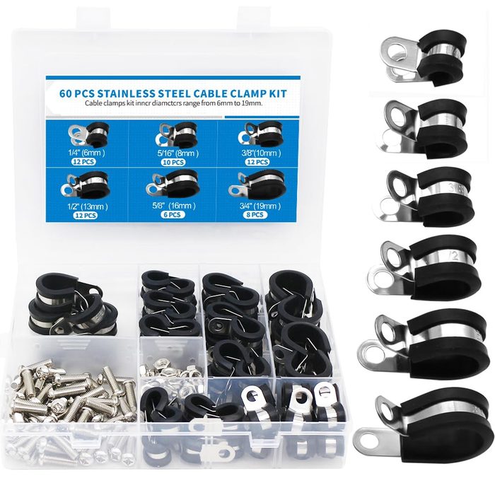Cable Clamps Assortment Kit