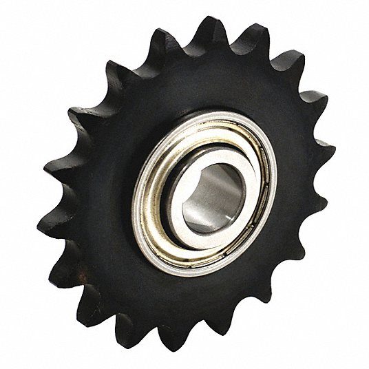 Single Strand Ball Bearing Idler Sprocket, For 40 Chain Size