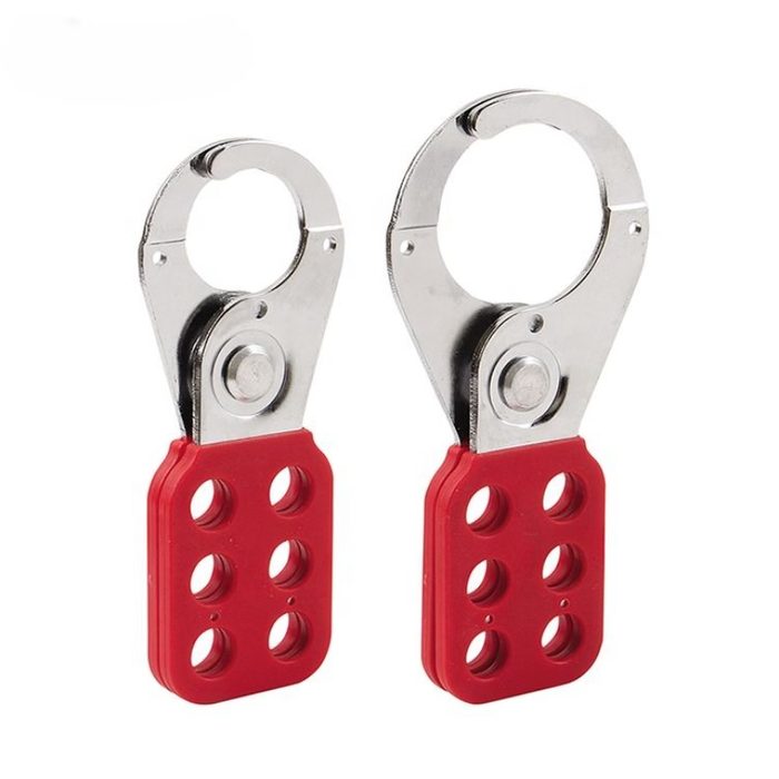Multi-Person Lockout Hasp with Six Padlock Slots