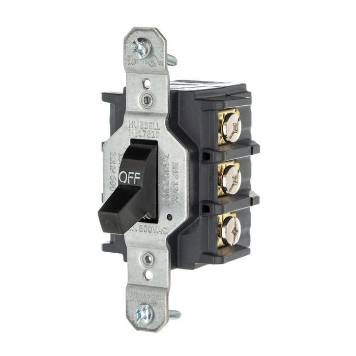 50A 3 Pole Standard Toggle Manual AC Motor Controller/Disconnect