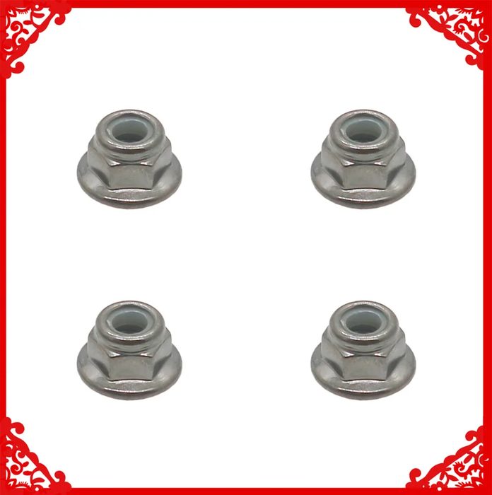 Flanged Nyloc Lock Nut M4