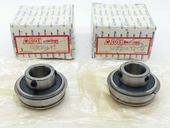 Flange-Mount Ball Bearing Unit - 3/4 inch Bore, Cast Stainless Steel Housing