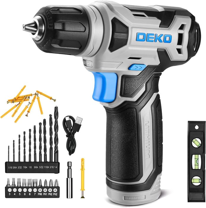 8V Cordless Drill Set 3/8" Keyless Chuck