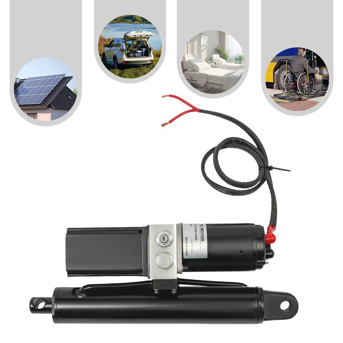 Mini Electric Linear Actuator, 12V, 21-100mm Stroke, up to 6"/s