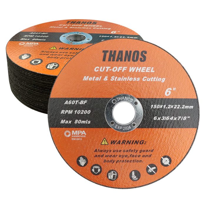 6"X.045"X7/8" PRO Metal Steel Cutting Cutoff Wheel General Purpose