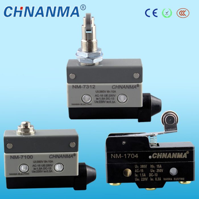 IP40 Short Roller Lever Automotive Micro Limit Switch 16A 125/250V