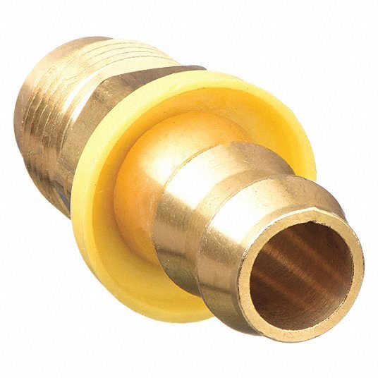 JIC x Hose Barb Push-On Hose Fitting 1/4 in x 1/4 in