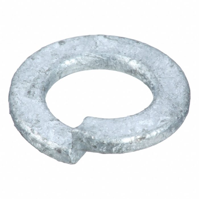 Split Lock Washer, Case Hardened, Hot-Dipped Galvanized