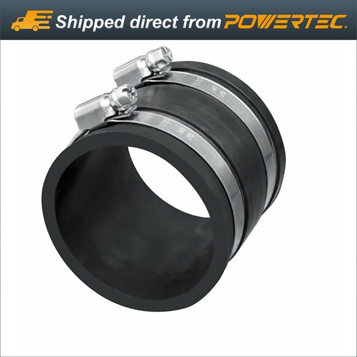Dust Control Flex Cuff with Steel Hose Clamps
