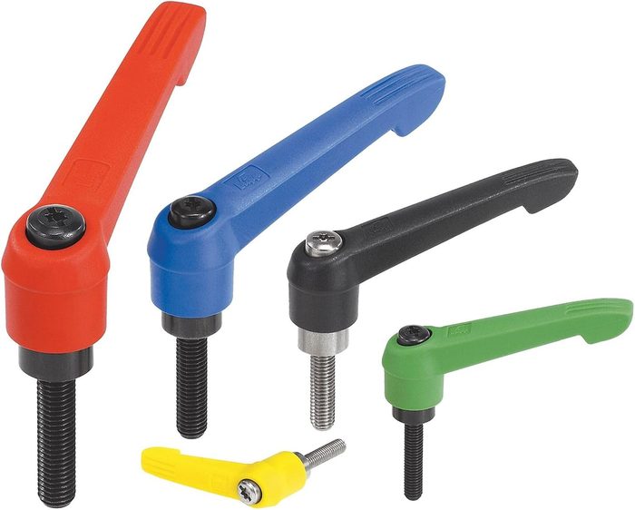 Adjustable Handle, Teardrop, 1/4-20 UNC External Thread