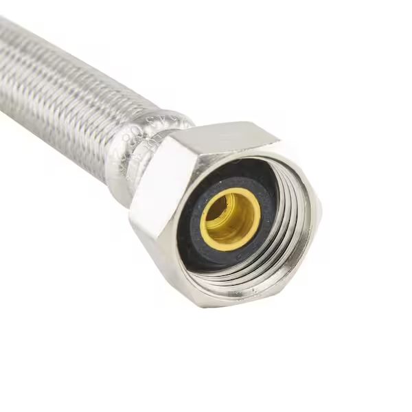3/8 in. Compression x 1/2 in. FIP x 20 in. Braided Polymer Faucet Connector