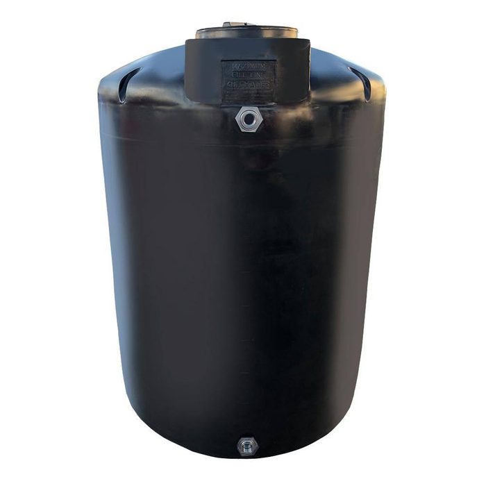 1000 Gallon Above Ground Water Storage Tank Black