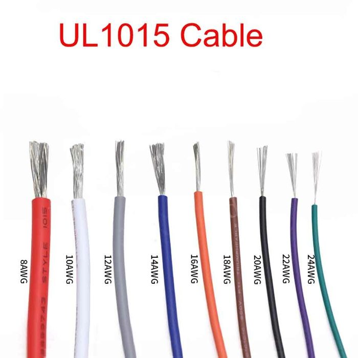 UL1015 PVC Insulation Tinned Copper 600V Hookup Wire VW-1