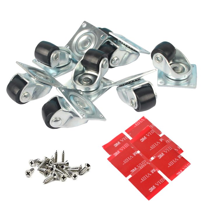 0.5 inch Small Casters Wheels Low Profile