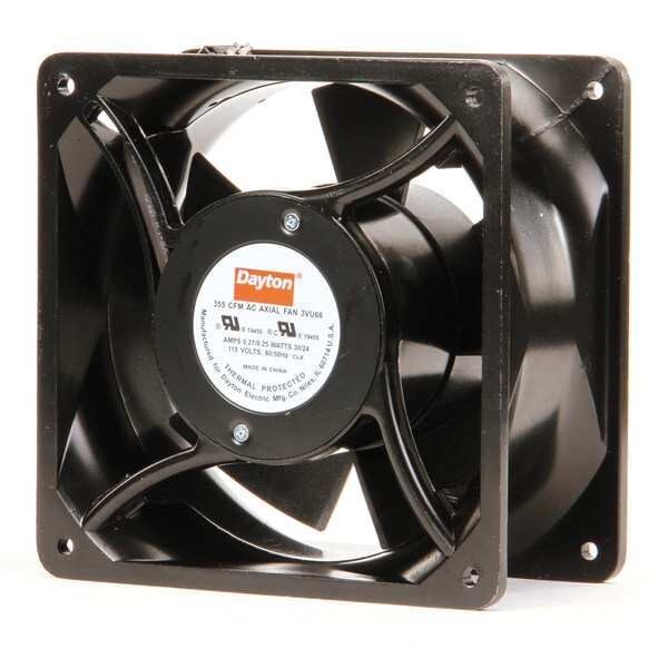 Axial Fan, Square, 115V AC, 1 Phase, 124 cfm