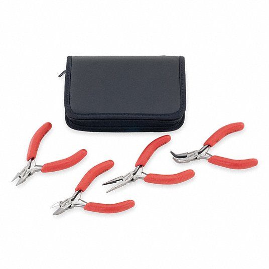 ESD-Safe, 4 Pliers, Precision Plier Set