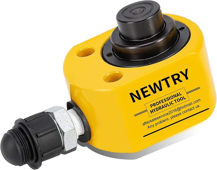 10T Hydraulic Cylinder Low Profile Ram Jack Multi-Section 1 inch Stroke
