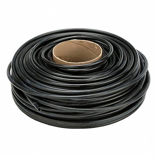 6mm OD Nylon Tubing Black Color 100' Roll