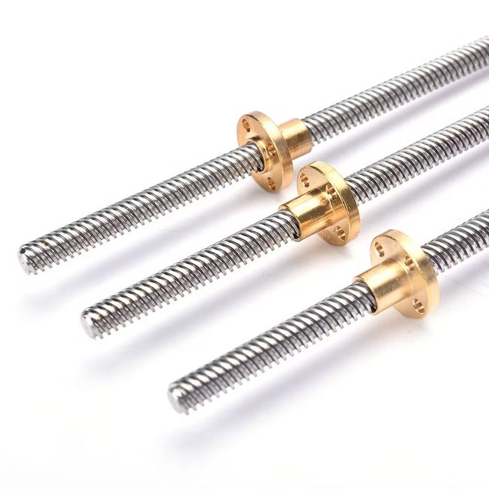 Stainless Steel Trapezoidal Screw with Copper Nut