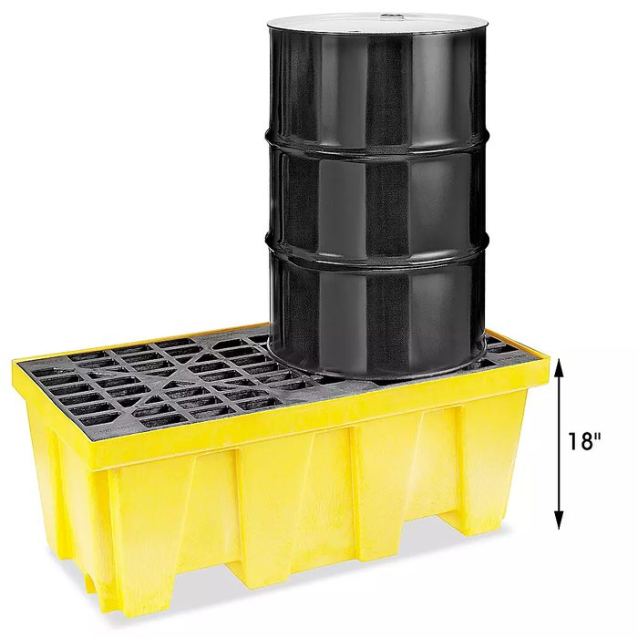 2 Drum Spill Containment Pallet