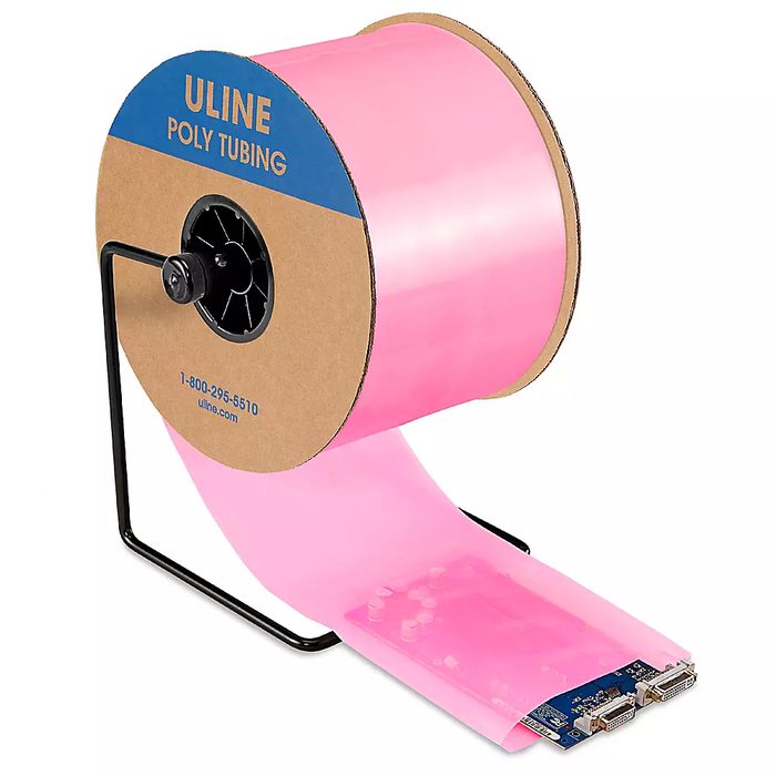 Anti-Static Poly Tubing Roll - 6 Mil, 6" x 500'
