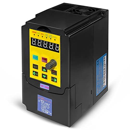 VFD 1.5KW 2HP 220V 1 or 3 Phase Input 3 Phase 0-400HZ Output 10A Variable Frequency Drive Controller