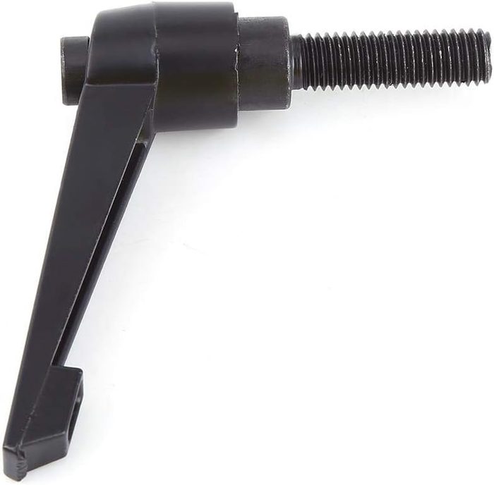Handle Clamping Lever with Push Button Ratchet Lock, Adjustable Thread Rotating Screw Handles M10x25