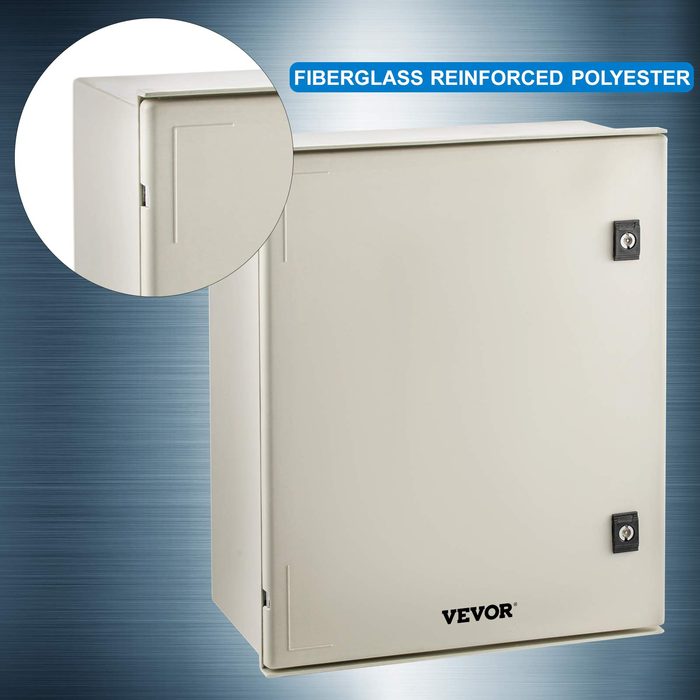 Fiberglass Enclosure NEMA Type 3, 20 x 16 x 8 inches