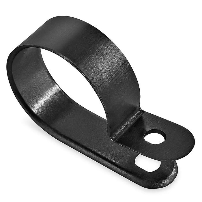 Screw Mount Cable Clips, 1", Black