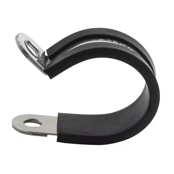 304 Stainless Steel R-Type Pipe Clamp Rubber Lined P Clip