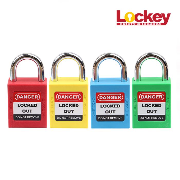 Safety Padlock, Keyed Alike, 25mm Short Metal Shackle