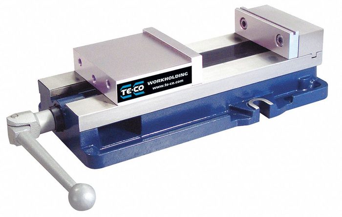 Machine Vise, 6 in Jaw Face Wd, 9 in Max Jaw Opening