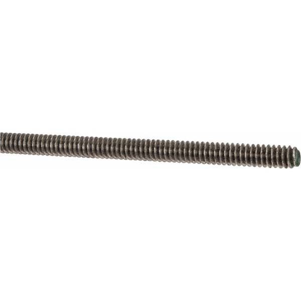 General-Purpose Acme Threaded Rod: #10-24, Bright/Uncoated Finish, UNC, Right Hand Thread, Grade 316
