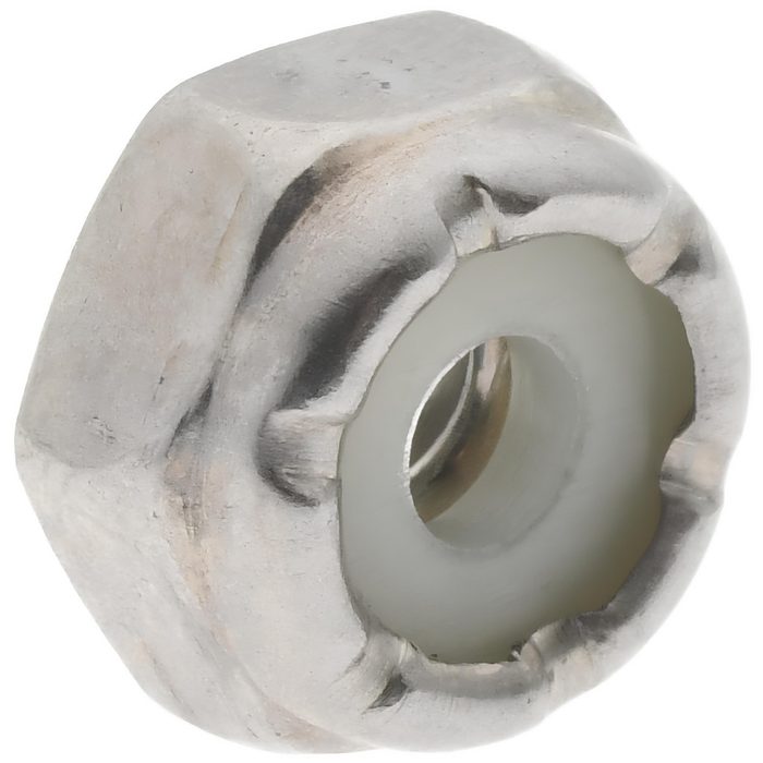6-32 Grade 18-8 NM Stainless Steel Nylon Insert Lock Nut