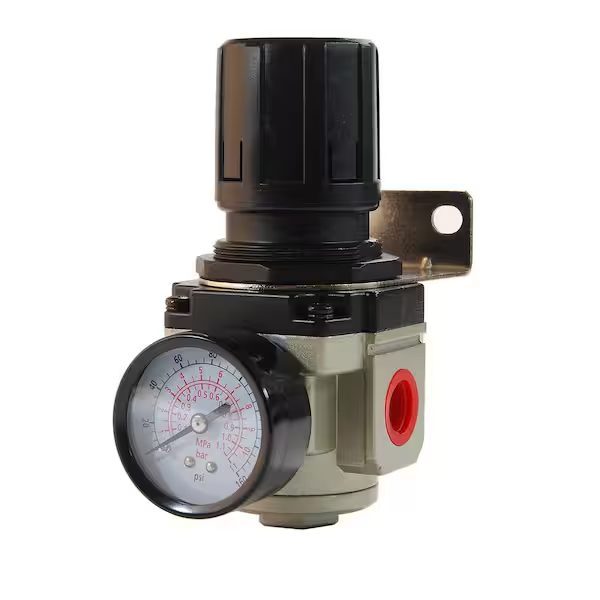 1/2 in. Large Body/Hi Flow Air Regulator with Gauge