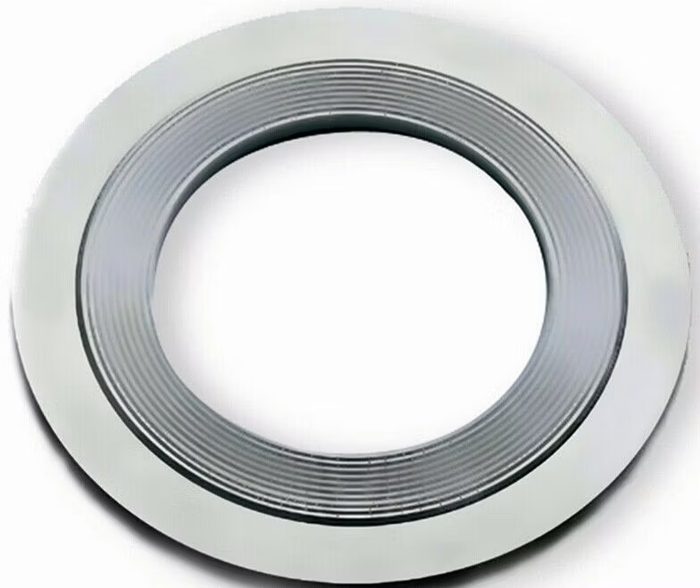 Metal Serrated Gasket with Graphite on Surface