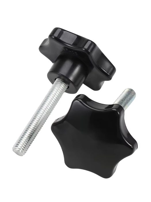 Bakelite Threaded Star Six Lobe Knobs Plastic Thumb Knurled Knob M4 M5 M6 M8 M10