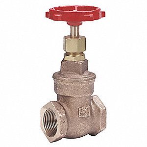 3 inch F-NPT x F-NPT Brass Non-Rising Stem Gate Valve