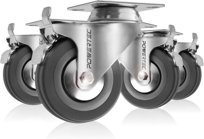 Heavy Duty Casters with Brake, 3 Inch